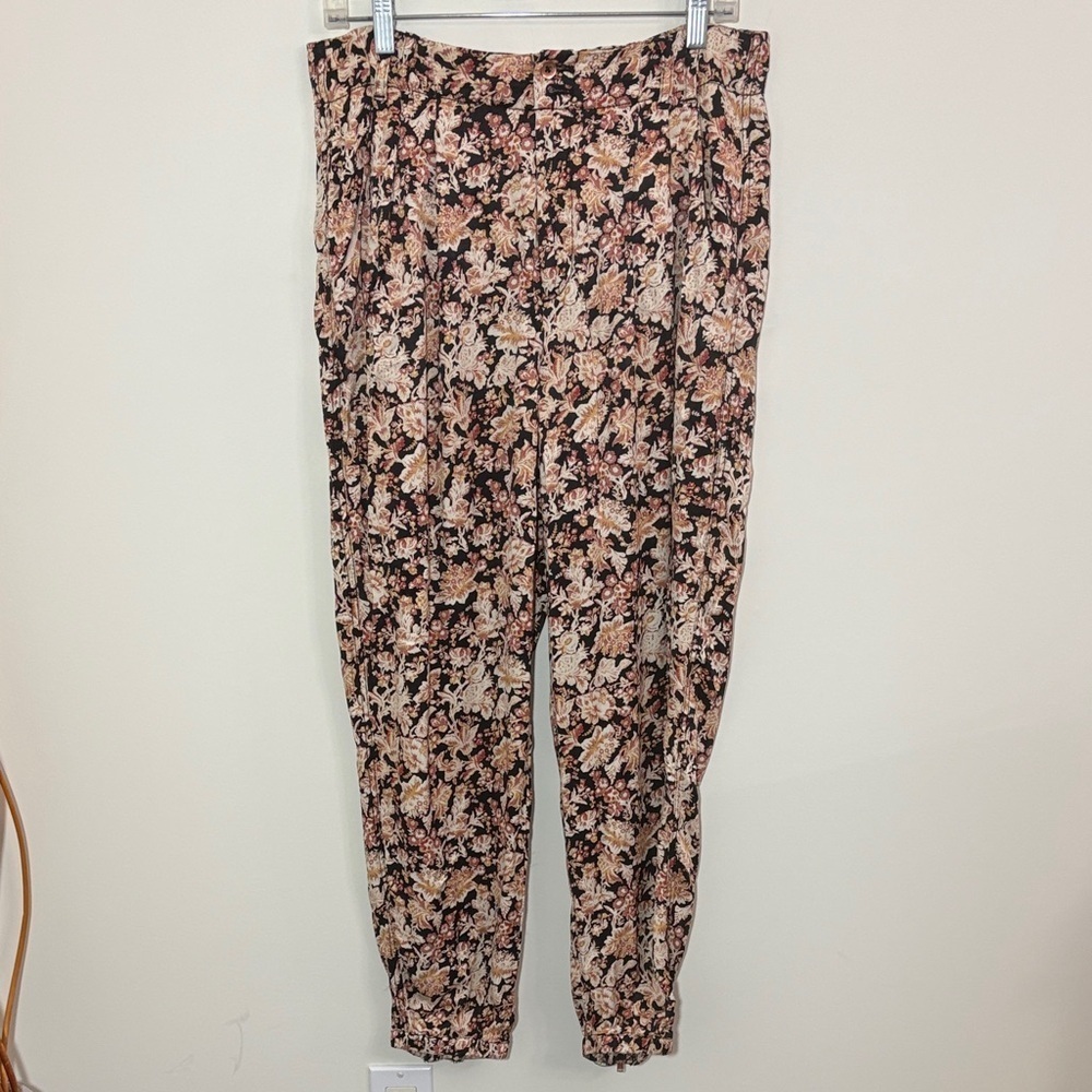 Anthropologie Diandra Floral Joggers